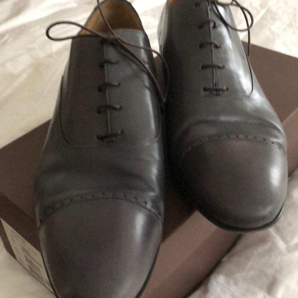 Bally men’s grey leather US 10 E 43